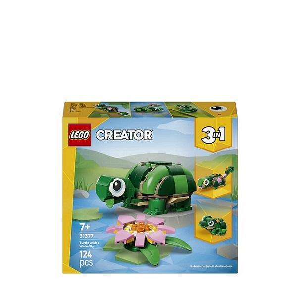 Lego_Creator_Schildpad_met_Waterlelie_2