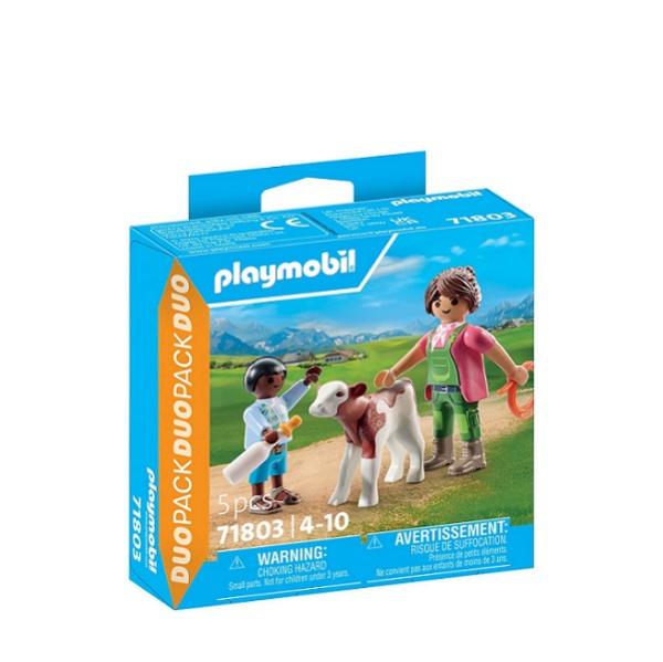 Playmobil_DuoPack_Boerin_met_Kalf_1