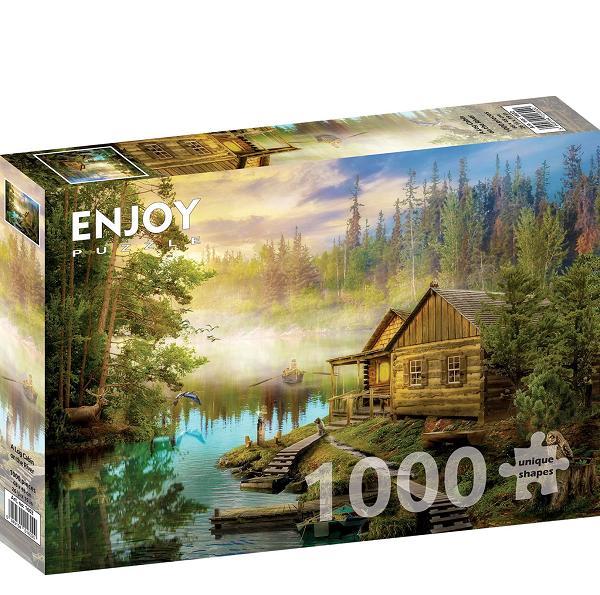 Puzzel_Enjoy_A_Log_Cabin_on_the_River_1000_stukjes_3