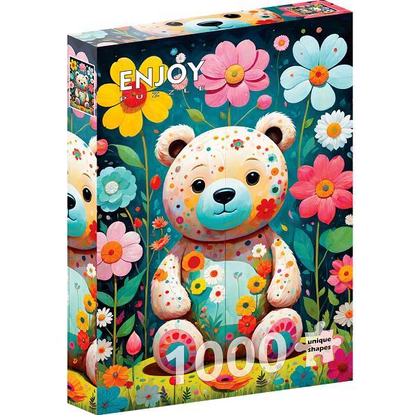 Puzzel_Enjoy_Flower_Teddy_Bear_1000_stukjes