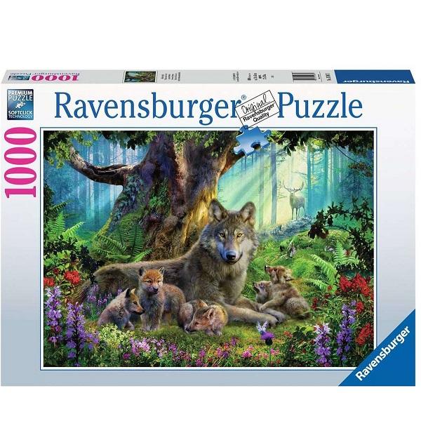 Ravensburger_Puzzel_Familie_Wolf_in_het_Bos_1000_stukjes