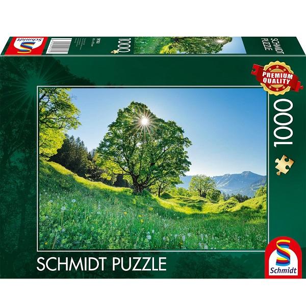 Schmidt_Puzzel_Berg_Ahorn_in_Sonnenlicht_St__Gallen_Schweiz_1000_stukjes_2