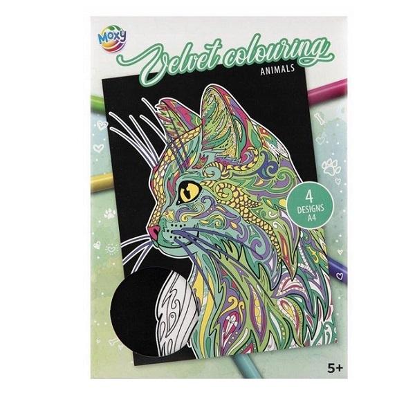 Velvet_Kleuren_Dieren_4_Delig