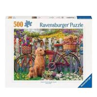 Ravensburger_Puzzel_Cute_Dogs_in_the_Garden_500_stukjes