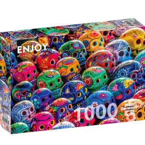 Puzzel_Enjoy_Colorful_Skulls_1000_stukjes_1