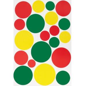 Raamstickers_Confetti_Snippers_Rood_Geel_Rood_Assorti_50_x_35_cm