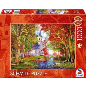 Schmidt_Puzzel_Herfstmagie_bij_de_Kapel_1000_stukjes