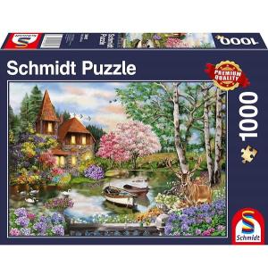 Schmidt_Puzzel_Huis_aan_het_Meer_1000_stukjes