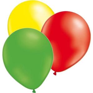 _Ballonnen_Uni_Rood_Geel_Groen_30_cm_15_stuks
