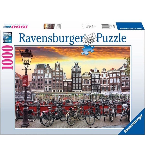 Ravensburger Puzzel Amsterdam Fietsenstalling van 1000 stukjes