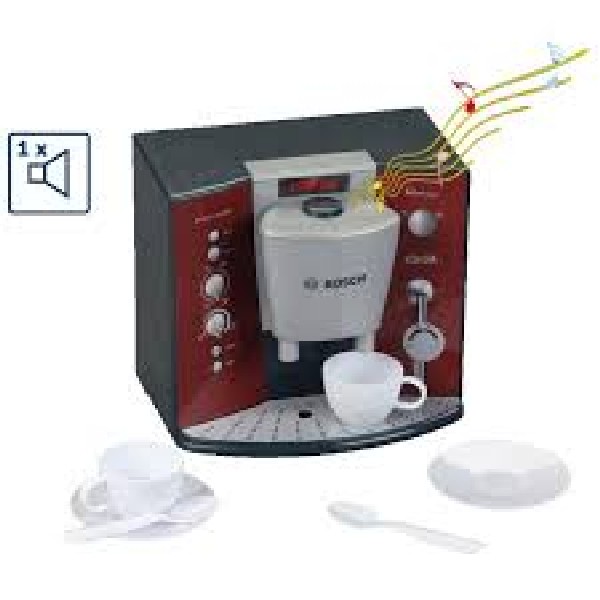 Klein Toys Bosch speelgoedkoffiezetapparaat - koffiemachine - incl. 2 kopjes - incl. geluid - rood