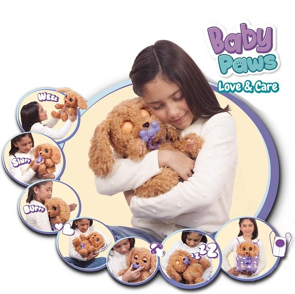 Hondje Baby Paws Labradoodle Interactief 30 cm