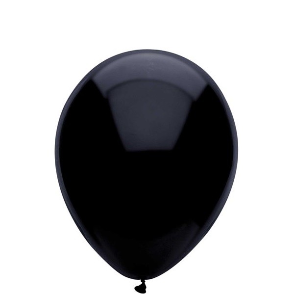  Ballonnen Uni Zwart 30 cm 100 stuks