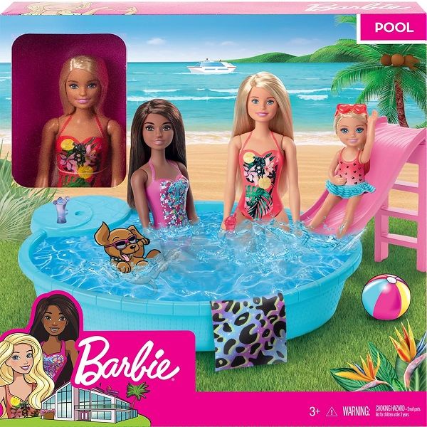 Barbie Zwembad met Pop