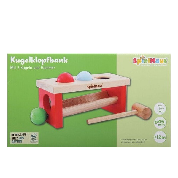 Hamerbank met Ballen Hout Spielmaus