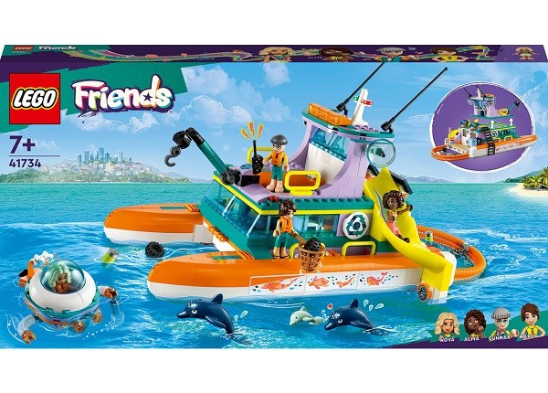 Lego Friends Reddingsboot op zee