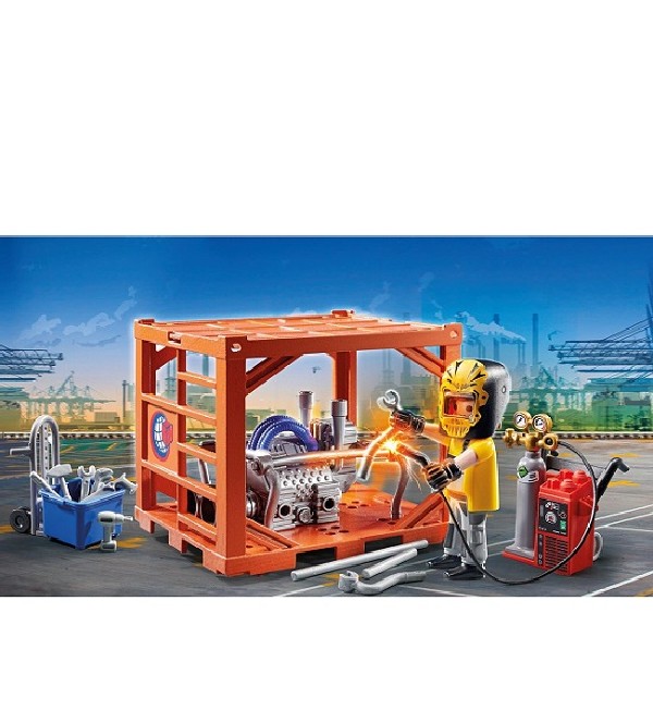 pols Gesprekelijk Minder Playmobil City Action Haven Container Productie