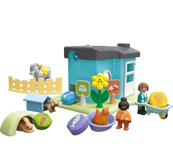 Playmobil Junior Dierenpension met Voerautomaat