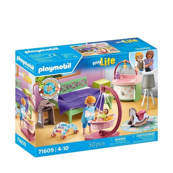 Playmobil My Life Woonhuis Slaapkamer met Baby Speelhoek 