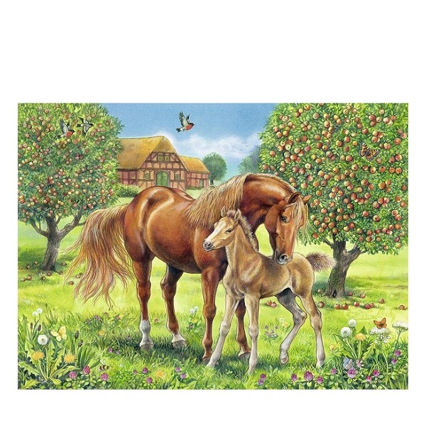 Ravensburger Puzzel 100 stukjes XXL Paarden in de Wei