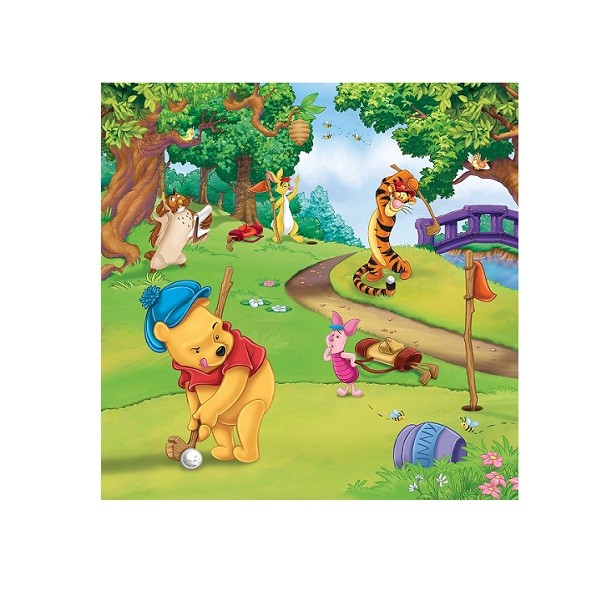  Puzzels 3 x 49 stukjes Winnie de Pooh Sportdag