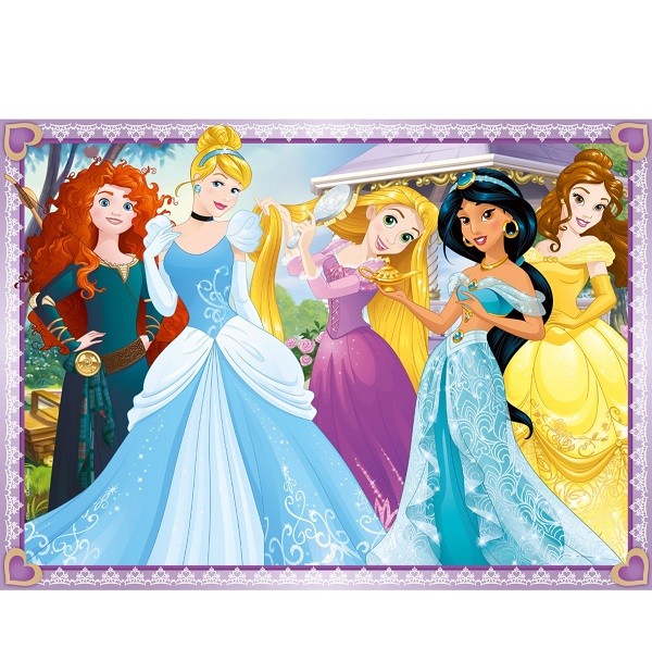 Puzzels 4 x 100 stukjes Disney Princess 