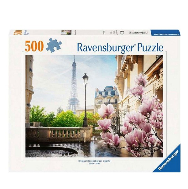 Ravensburger Puzzel Springtime in Paris 500 stukjes