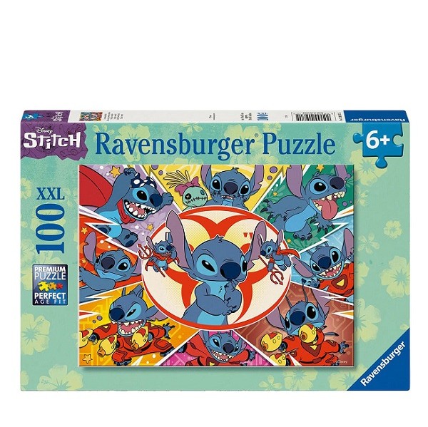  Ravensburger Puzzel 100 stukjes XXL Stitch in mijn Wereld