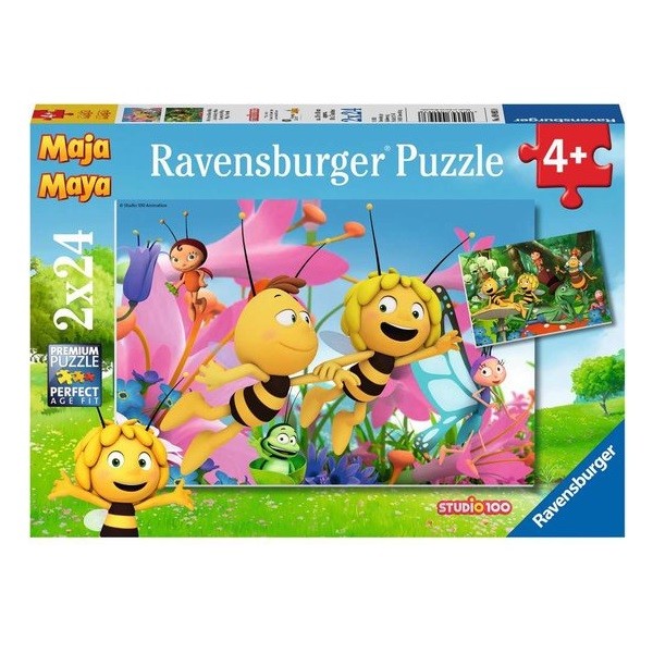  Puzzels 2 x 24 stukjes Maja de Bij