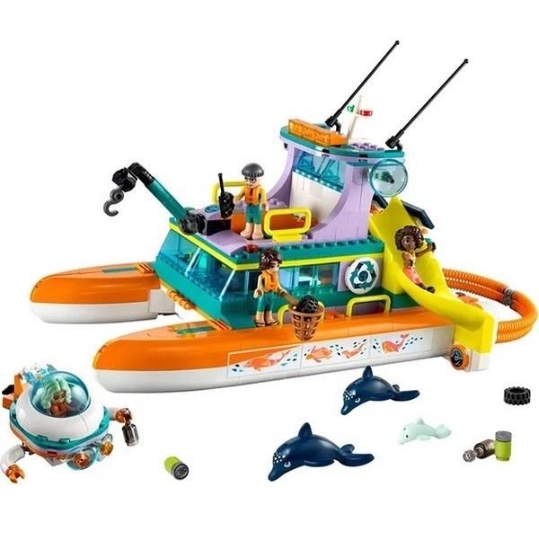 Lego Friends Reddingsboot op zee