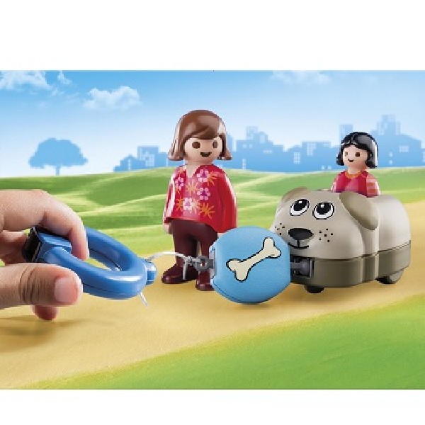 Playmobil 1.2.3 Hondentrein