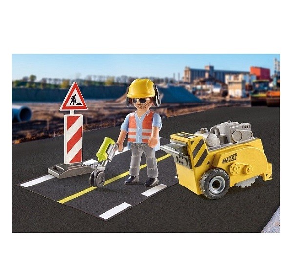 Playmobil City Action Cadeauset  Bouwvakker met Randensnijder