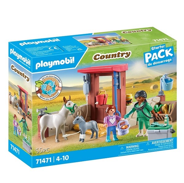 Playmobil Country Starter Pack Boerderij Dierenarts met de Ezels 