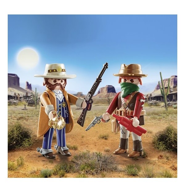 Playmobil DuoPack Bandiet en Sheriff