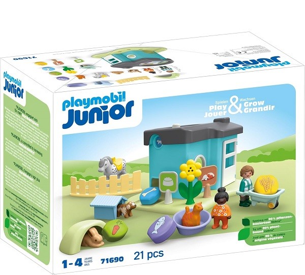 Playmobil Junior Dierenpension met Voerautomaat