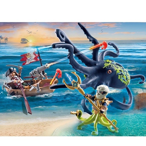  Playmobil Pirates Gevecht Reuzenoctopus 