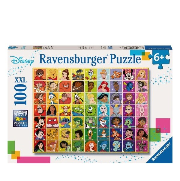 Puzzel 100 stukjes XXL Disney Kleuren Palet