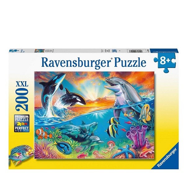 Ravensburger Puzzel 200 stukjes XXL Oceaanbewoners 