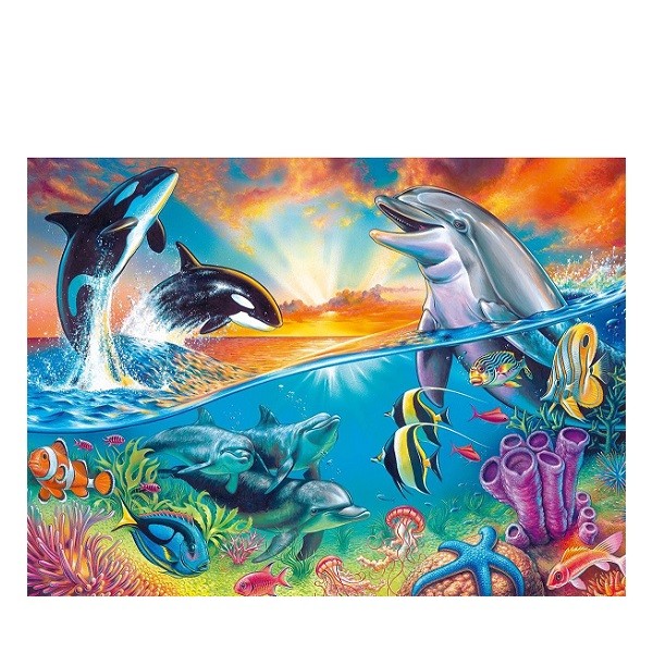 Ravensburger Puzzel 200 stukjes XXL Oceaanbewoners 