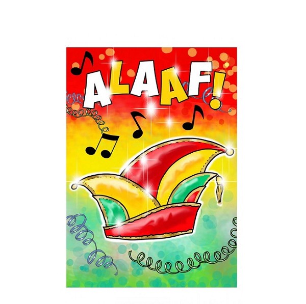 Raamsticker Alaaf Prinsenmuts 25 x 17 cm