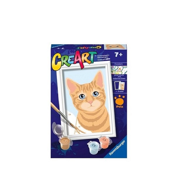 Schilderen op Nummer Ravensburger CreArt Orange Tabby