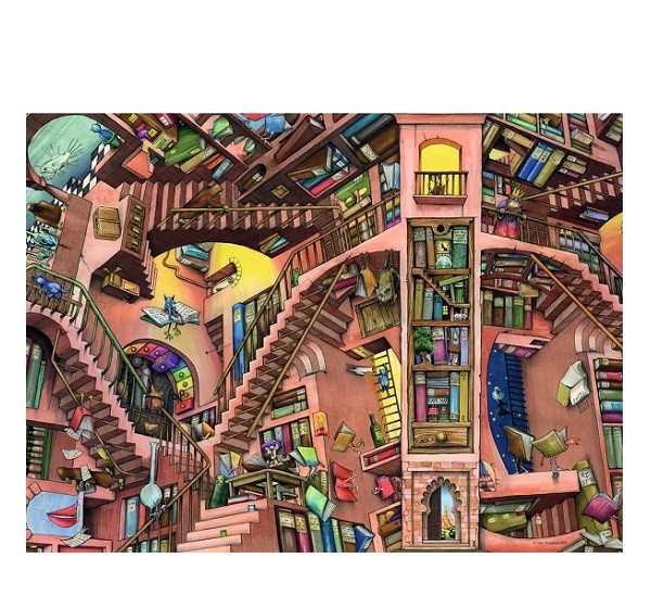 Ravensburger Puzzel Wonderlijke Bibliotheek 500 stukjes