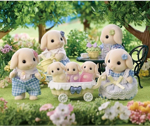 Sylvanian Families Familie Bloemen Hangoor Konijn