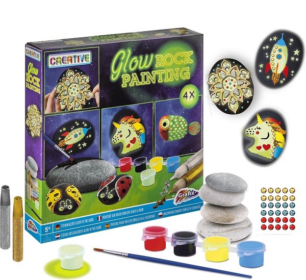 Stenen Schilderen Glow in the Dark 15-Delig