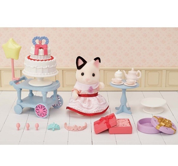 Sylvanian Families Village Feest Speelset Tuxedo Kat 