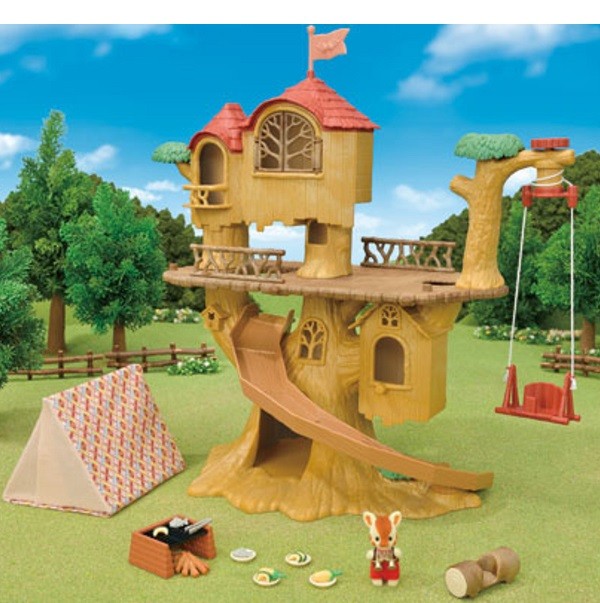 Sylvanian Families Vakantie Avontuurlijke Boomhut Camping Edition