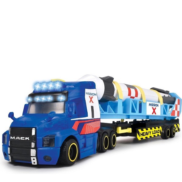 Dickie  Toys Vrachtwagen met Oplegger en Raket