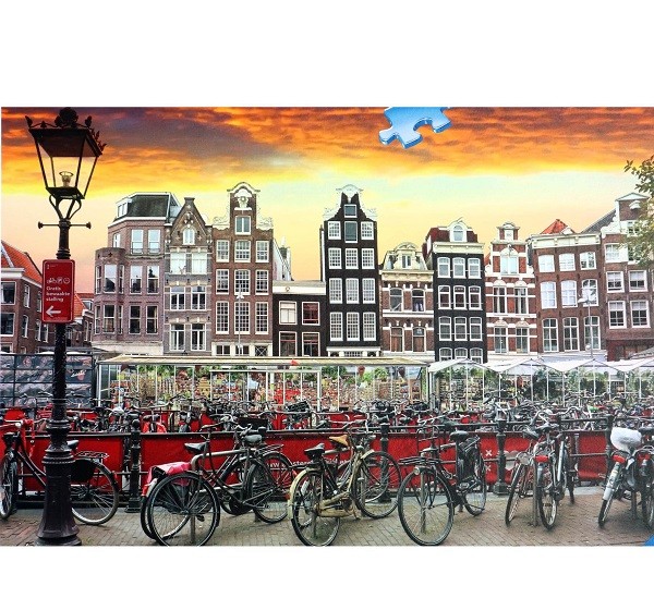 Ravensburger Puzzel Amsterdam Fietsenstalling van 1000 stukjes