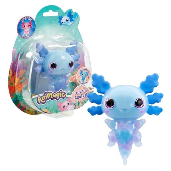 Animagic Let's Glo Axolotl Blauw