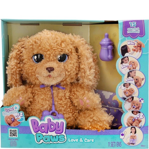 Hondje Baby Paws Labradoodle Interactief 30 cm